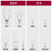 Eco-Line Filament 230V LED Birne E27 Einzelleuchte  806lm 4,3W 3000K dimmbar Klar