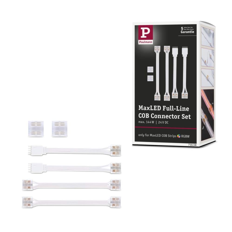 Paulmann MaxLED Connector Set Full-Line COB RGBW Weiß/Transparent