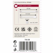 MaxLED Connector Set Full-Line COB Weiß Transparent