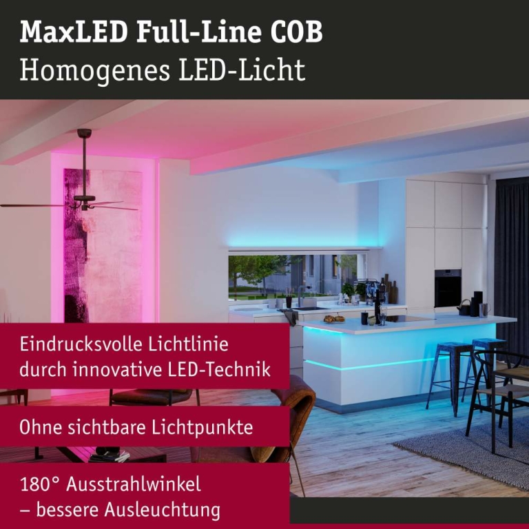 Paulmann MaxLED 500 LED Strip RGBW   2,5m   15W 530lm/m 896 LEDs/m RGBW+