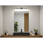 LED Spiegelleuchte Sava  IP44  3000K 300lm 230V 5W  Schwarz matt