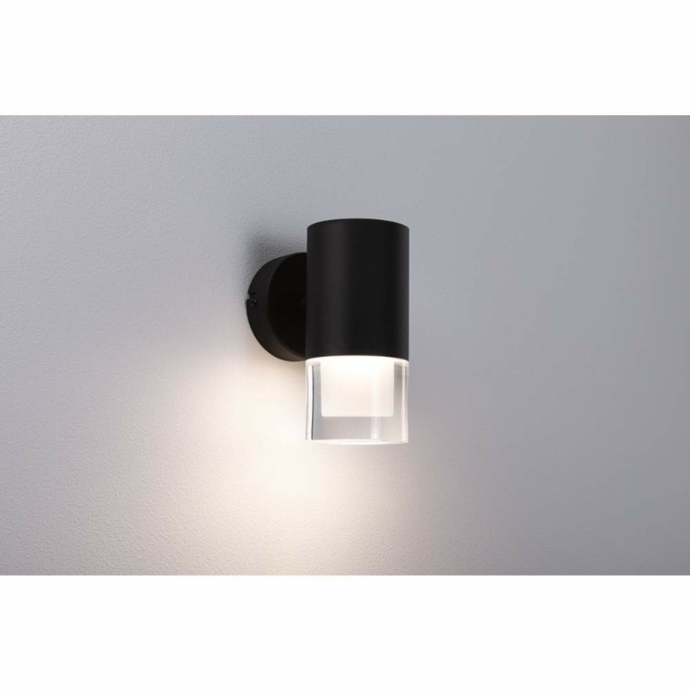 Paulmann Selection Bathroom Wand-/Deckenleuchte Kame IP44  3000K 320lm 230V 5W  Signalschwarz