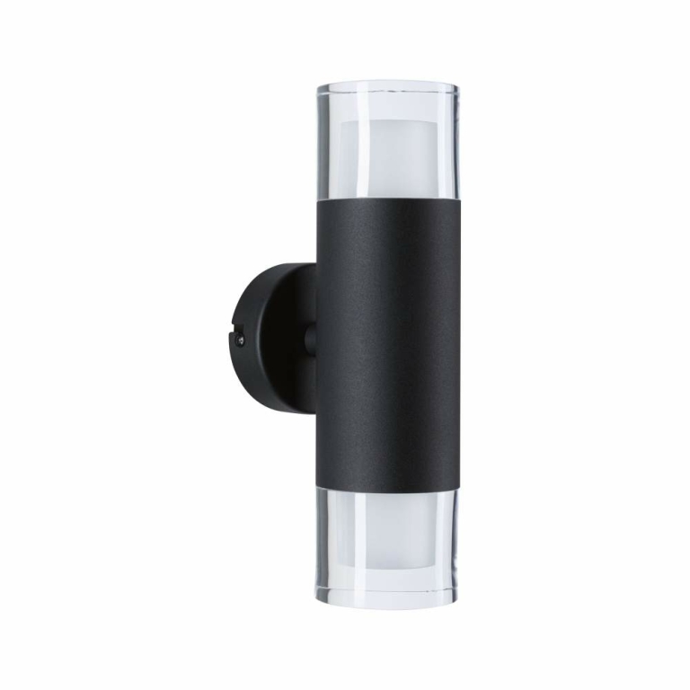 Paulmann Selection Bathroom Wand-/Deckenleuchte Kame IP44  3000K 2x460lm 230V 2x4W  Signalschwarz