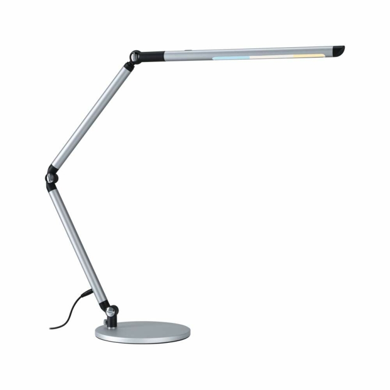 Paulmann LED Schreibtischleuchte 3-Step-Dim FlexBar  White Switch 700lm 9,5W Silber matt