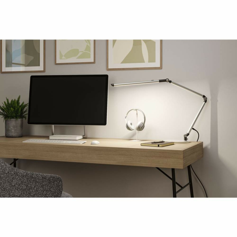 Paulmann LED Schreibtischleuchte 3-Step-Dim FlexBar  White Switch 700lm 9,5W Silber matt