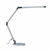 LED Schreibtischleuchte 3-Step-Dim FlexBar  White Switch 700lm 9,5W Silber matt