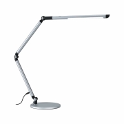 LED Schreibtischleuchte 3-Step-Dim FlexBar  White Switch 700lm 9,5W Silber matt