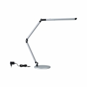 LED Schreibtischleuchte 3-Step-Dim FlexBar  White Switch 700lm 9,5W Silber matt