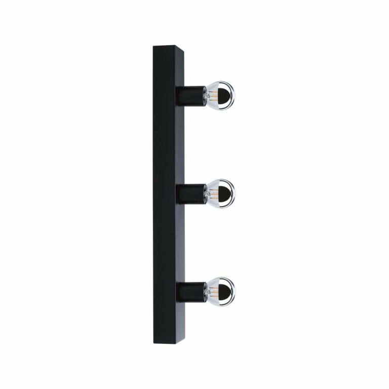 Paulmann Spiegelleuchte Regula II  IP44 E14   230V max. 3x40W dimmbar Schwarz