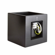 Cube, 1x max. 25 W G9, Schwarz