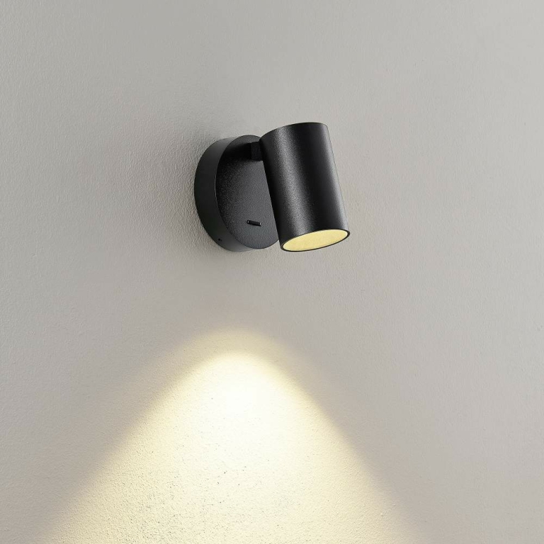 Deko-Light Can Tilt rund, 1x 7,5 W GU10, Schwarz