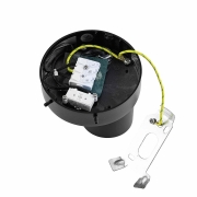 Can Tilt rund, 1x 7,5 W GU10, Schwarz