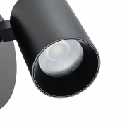 Can Tilt rund, 1x 7,5 W GU10, Schwarz