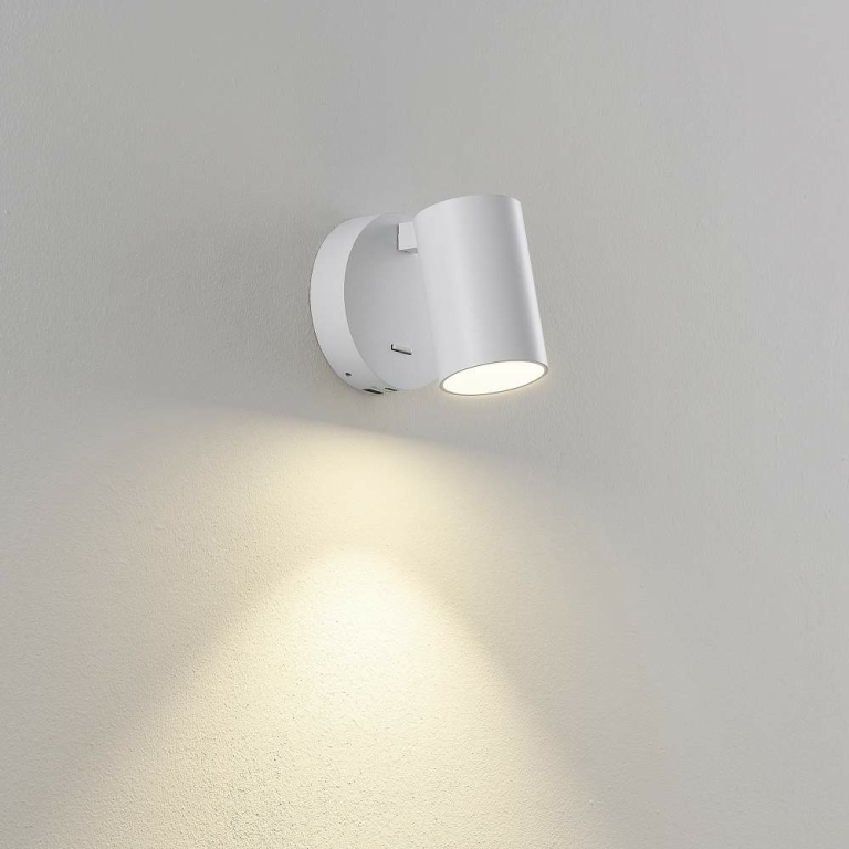 Deko-Light Can Tilt rund USB, 1x 7,5 W GU10, Weiß
