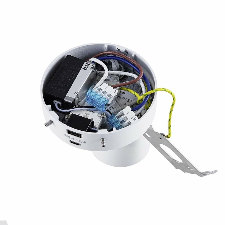 Deko-Light Can Tilt rund USB, 1x 7,5 W GU10, Weiß