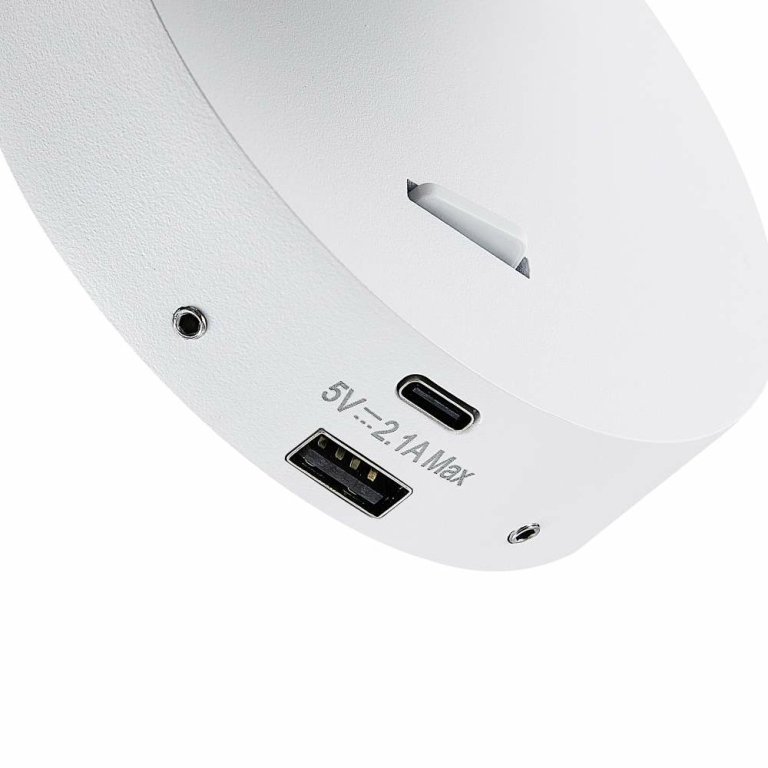 Deko-Light Can Tilt rund USB, 1x 7,5 W GU10, Weiß