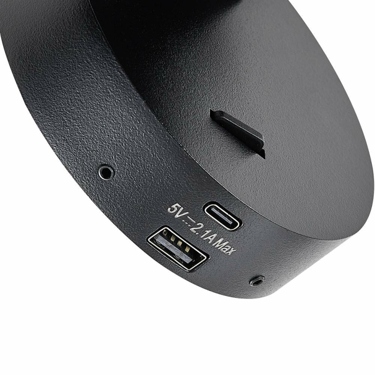 Deko-Light Can Tilt rund USB, 1x 7,5 W GU10, Schwarz