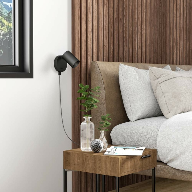Deko-Light Can Tilt rund USB, 1x 7,5 W GU10, Schwarz