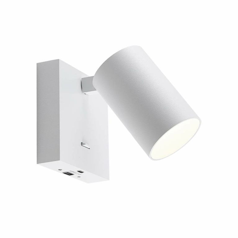 Deko-Light Can Tilt eckig USB, 1x 7,5 W GU10, Weiß