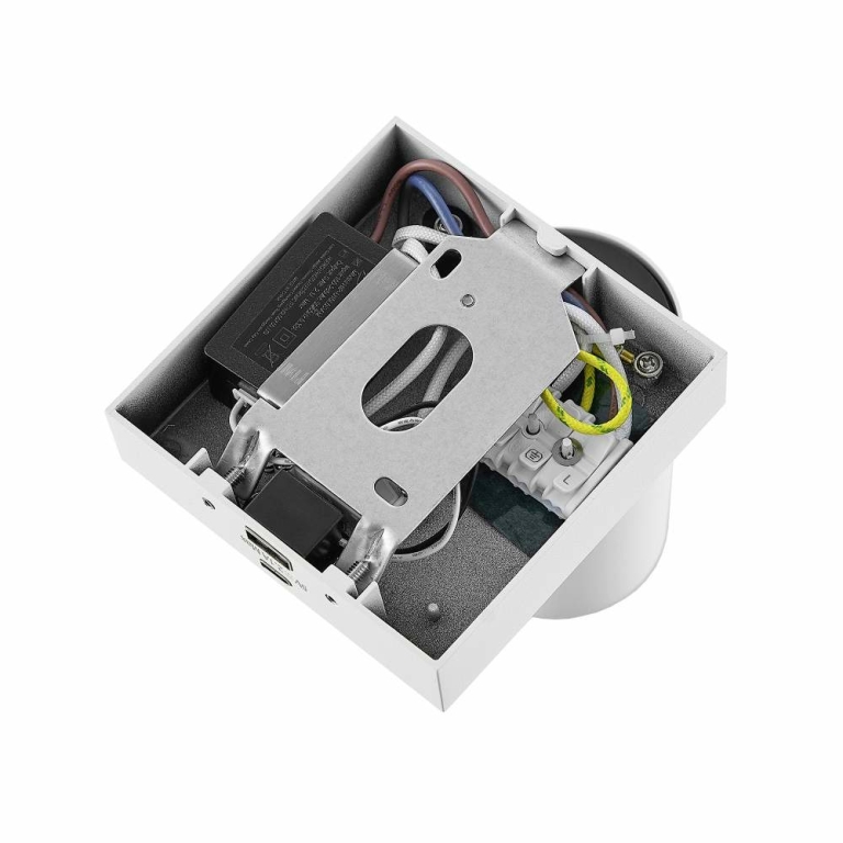 Deko-Light Can Tilt eckig USB, 1x 7,5 W GU10, Weiß