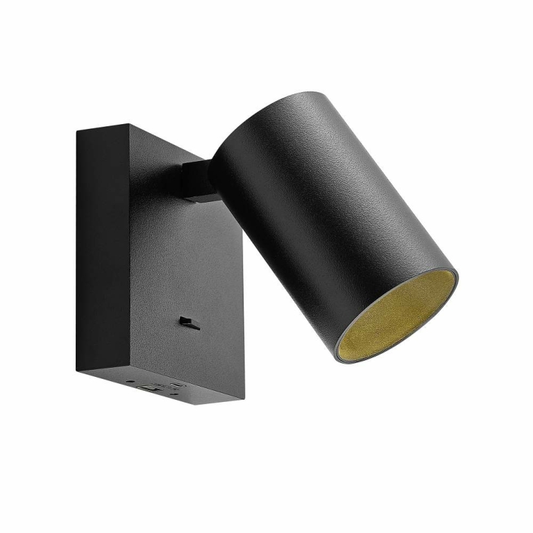 Deko-Light Can Tilt eckig USB, 1x 7,5 W GU10, Schwarz