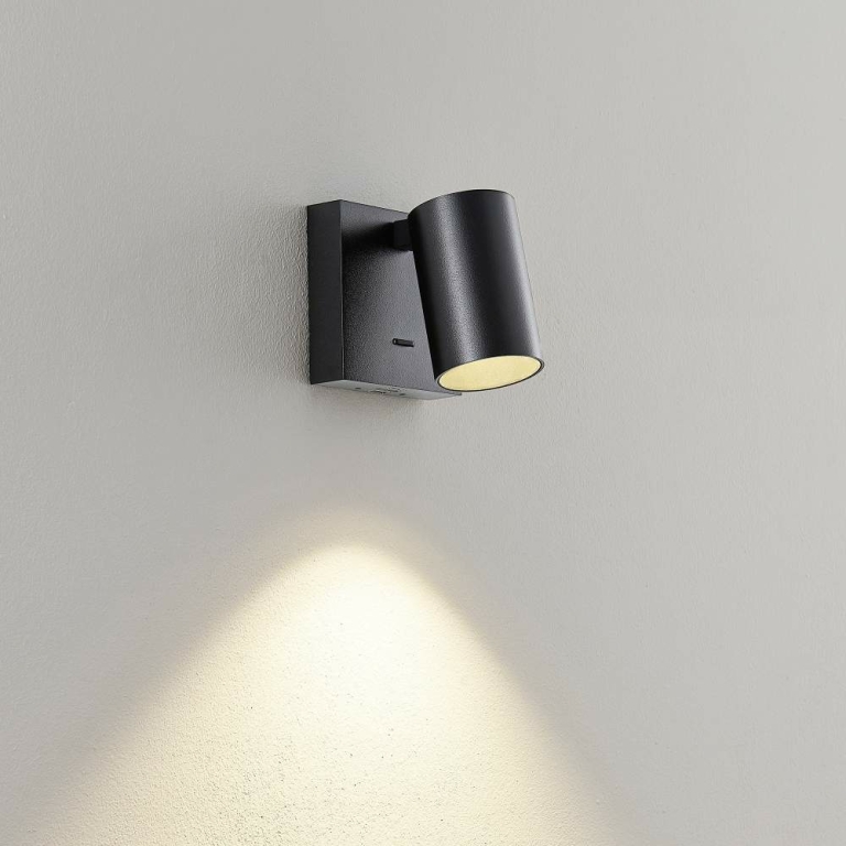 Deko-Light Can Tilt eckig USB, 1x 7,5 W GU10, Schwarz