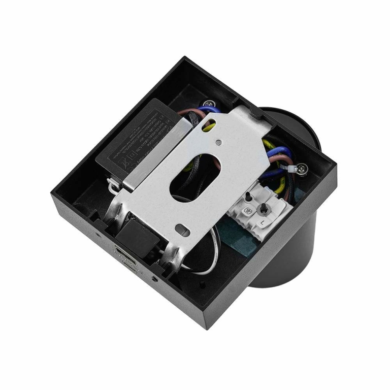 Deko-Light Can Tilt eckig USB, 1x 7,5 W GU10, Schwarz