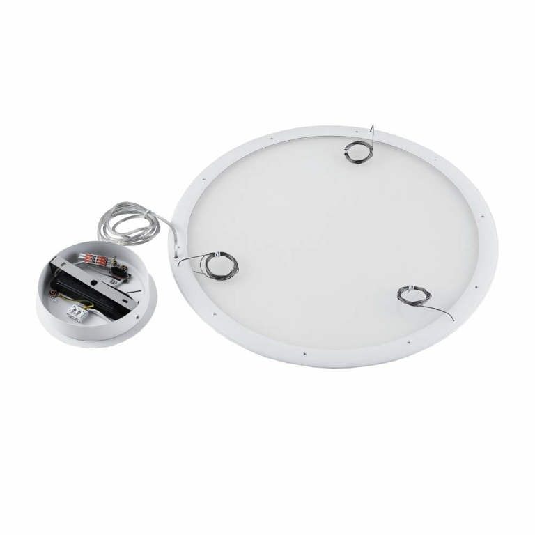 Deko-Light LED Panel, transparent rund, 50 W, DIM, 3000/3500/4000 K, Weiß