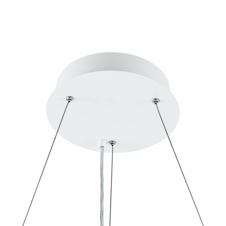 Deko-Light LED Panel, transparent rund, 50 W, DIM, 3000/3500/4000 K, Weiß