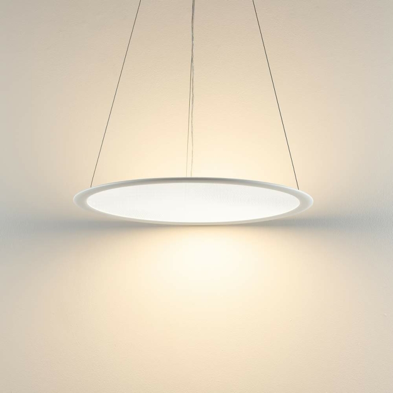 Deko-Light LED Panel, transparent rund, 50 W, DIM, 3000/3500/4000 K, Weiß