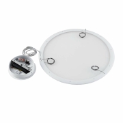 LED Panel, transparent rund, 50 W, DIM, 3000/3500/4000 K, Weiß
