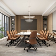 LED Panel, transparent rund, 50 W, DIM, 3000/3500/4000 K, Weiß