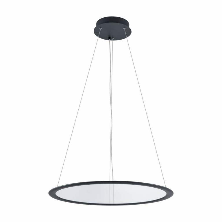 Deko-Light LED Panel, transparent rund, 50 W, DIM, 3000/3500/4000 K, Schwarz
