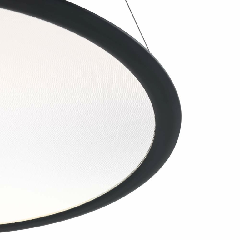 Deko-Light LED Panel, transparent rund, 50 W, DIM, 3000/3500/4000 K, Schwarz
