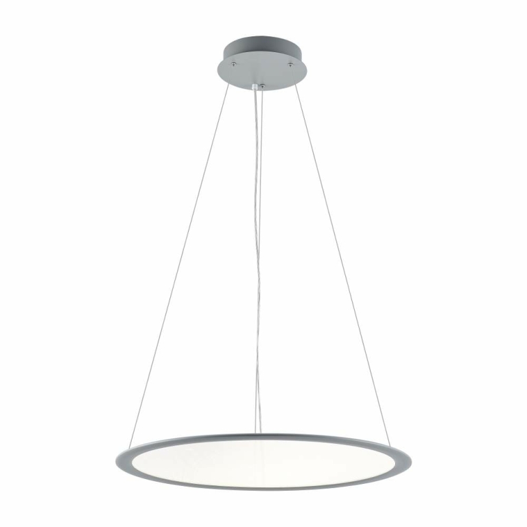 Deko-Light LED Panel, transparent rund, 50 W, DIM, 3000/3500/4000 K, Grau