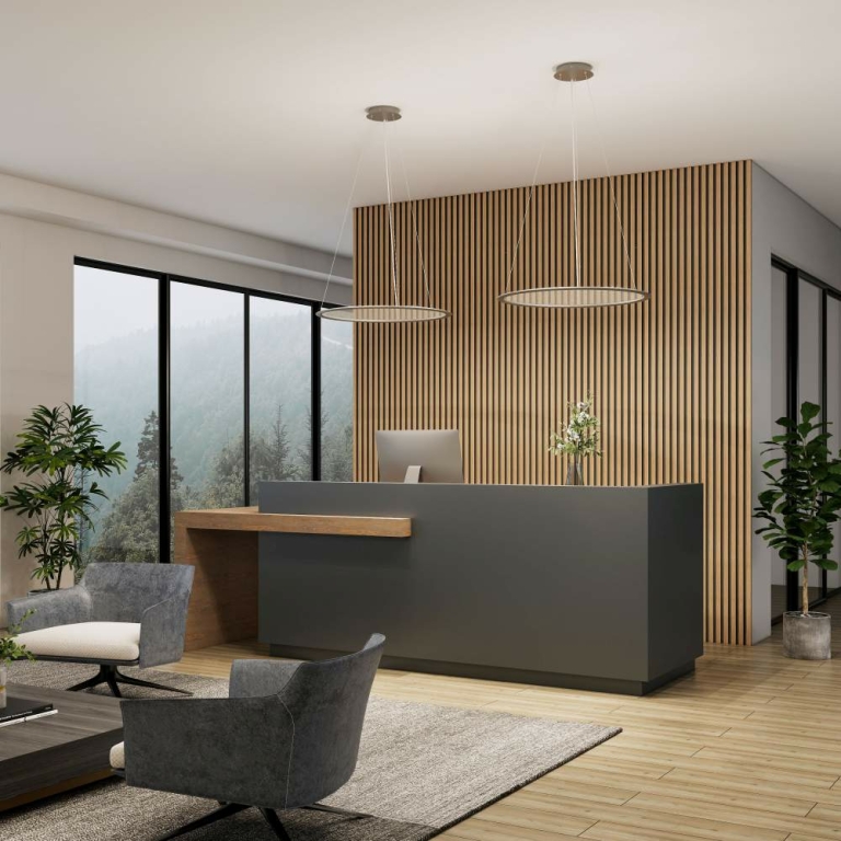Deko-Light LED Panel, transparent rund, 50 W, DIM, 3000/3500/4000 K, Grau