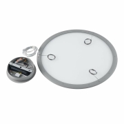 LED Panel, transparent rund, 50 W, DIM, 3000/3500/4000 K, Grau