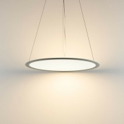 LED Panel, transparent rund, 50 W, DIM, 3000/3500/4000 K, Grau