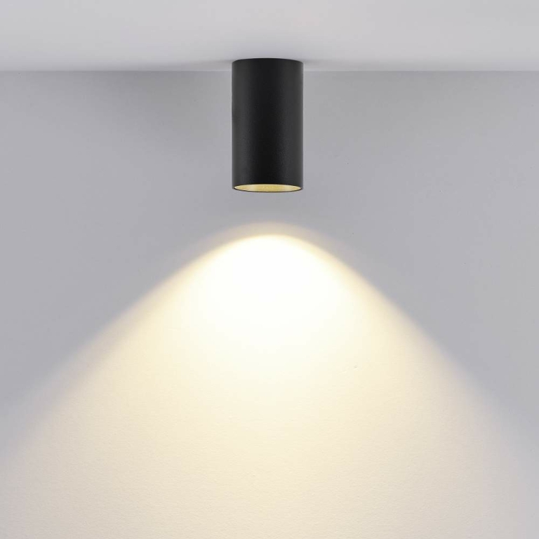 Deko-Light Can IP20, 1x 7,5 W GU10, Schwarz