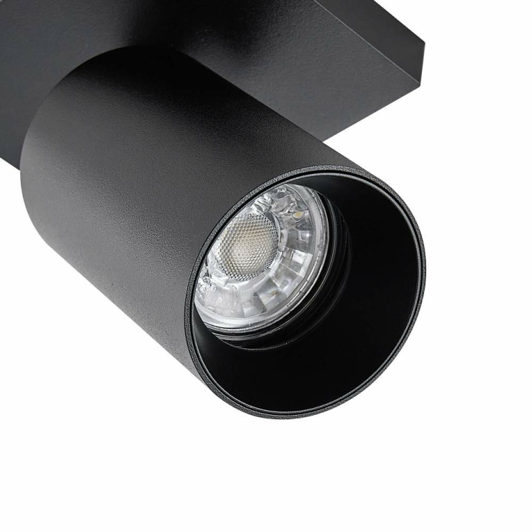 Deko-Light Can Tilt eckig, 1x 7,5 W GU10, Schwarz