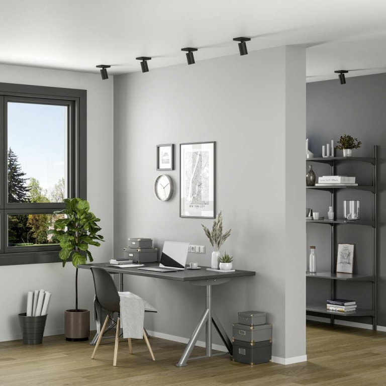 Deko-Light Can Tilt eckig, 1x 7,5 W GU10, Schwarz