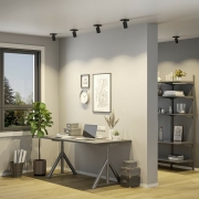 Can Tilt eckig, 1x 7,5 W GU10, Schwarz