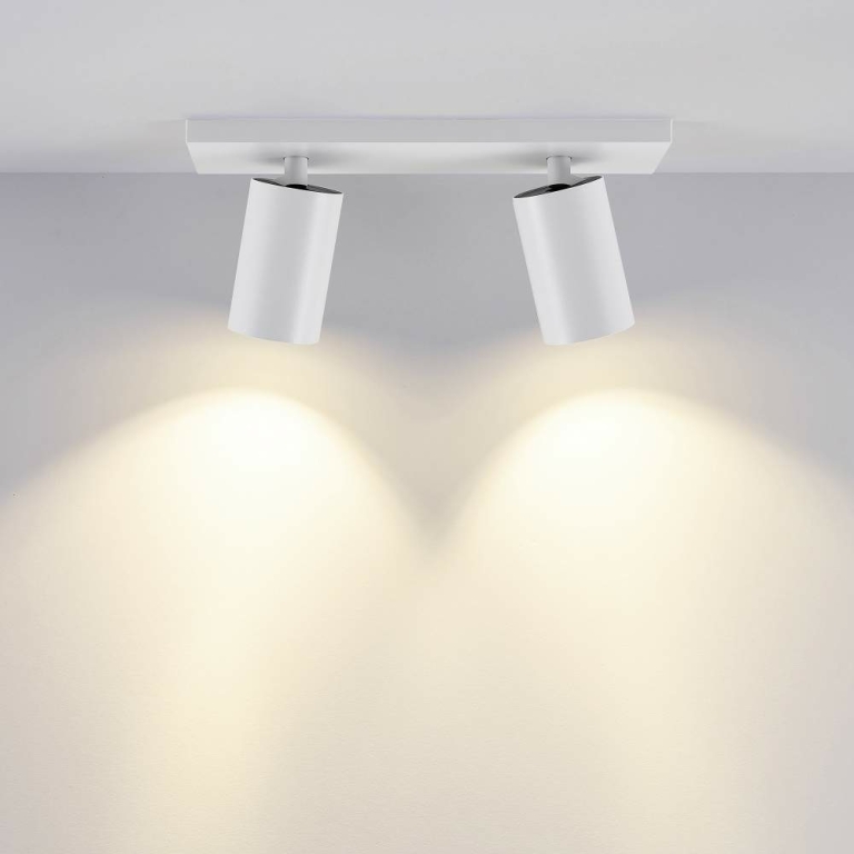 Deko-Light Can Tilt eckig, 2x 7,5 W GU10, Weiß