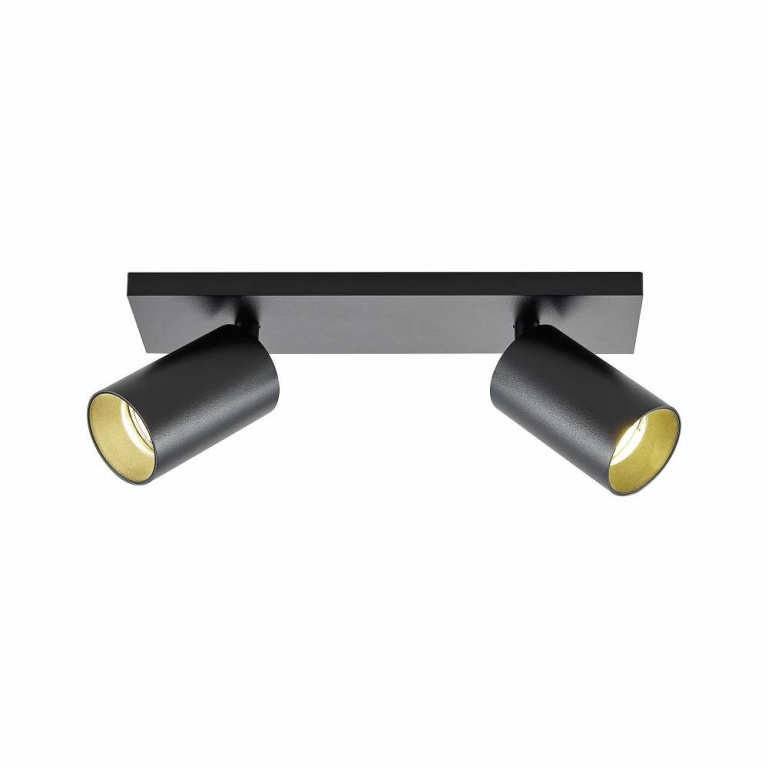Deko-Light Can Tilt eckig, 2x 7,5 W GU10, Schwarz