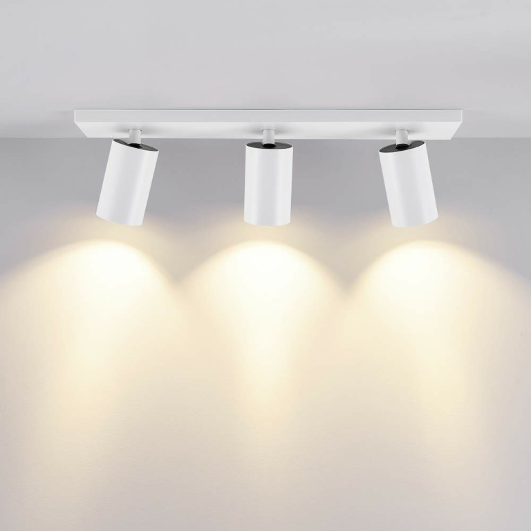 Deko-Light Can Tilt eckig, 3x 7,5 W GU10, Weiß