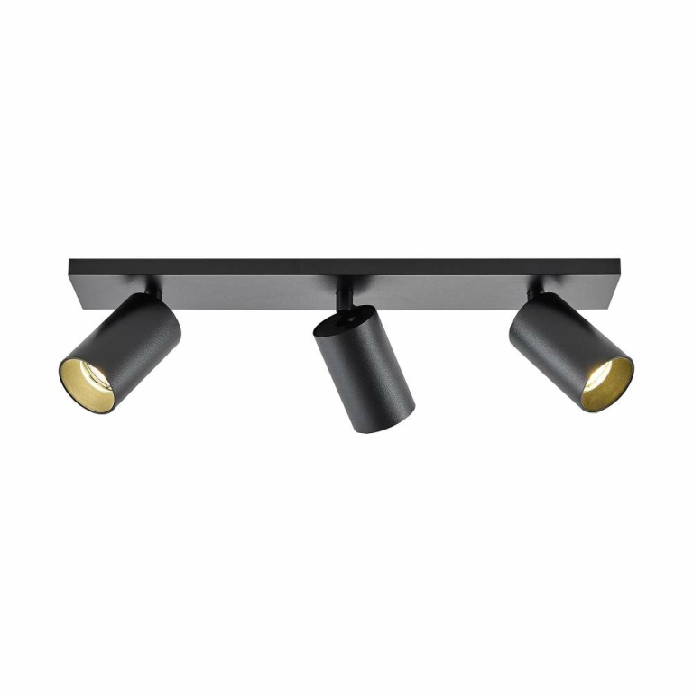 Deko-Light Can Tilt eckig, 3x 7,5 W GU10, Schwarz