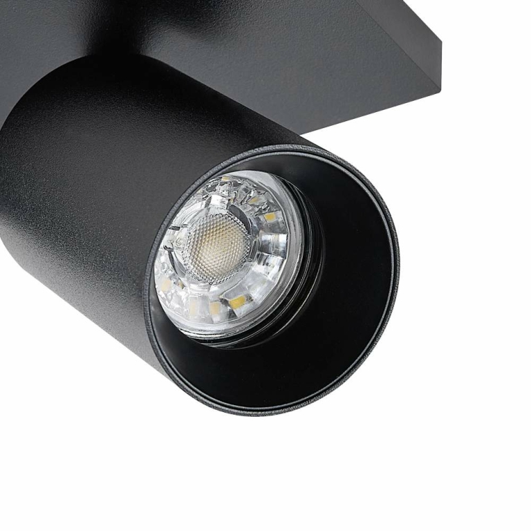Deko-Light Can Tilt eckig, 3x 7,5 W GU10, Schwarz