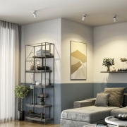 Can Tilt rund, 1x 7,5 W GU10, Weiß