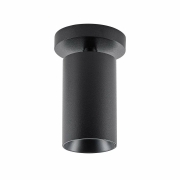 Can Tilt rund, 1x 7,5 W GU10, Schwarz