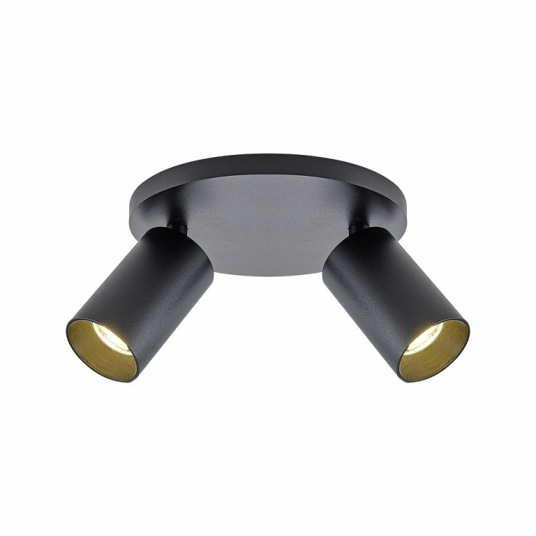 Deko-Light Can Tilt rund, 2x 7,5 W GU10, Schwarz